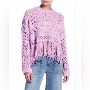 FREE PEOPLE Lilac Knit Sweater, NEW